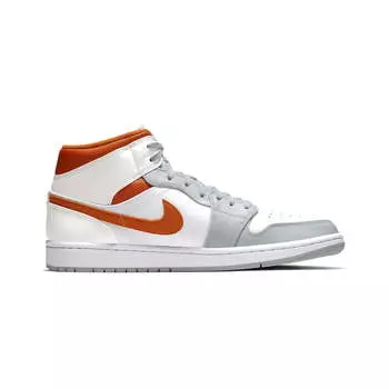 Air Jordan 1 Mid Starfish Pure Platinum