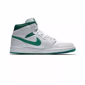 Air Jordan 1 Mid White Mystic Green