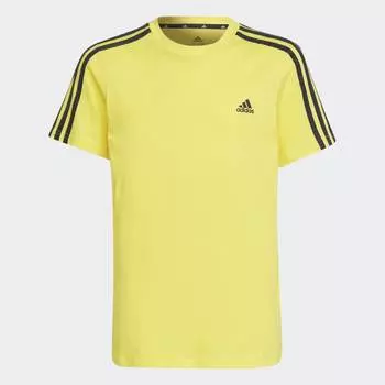 Детская футболка adidas Essentials 3-Stripes Tee (Желтая)