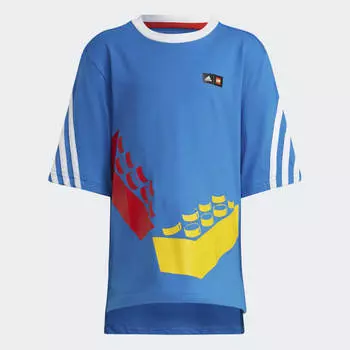 Детская футболка adidas x Classic LEGOВ® Tee (Синяя)