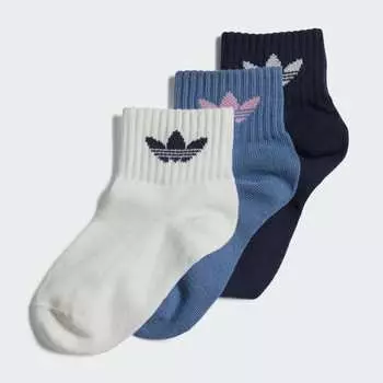 Детские носки adidas Mid-Ankle Socks 3 Pairs (Белые)