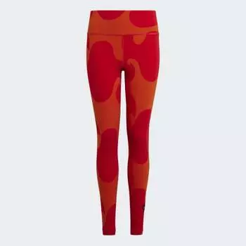 Детские тайтсы adidas Marimekko Cotton Tights (Оранжевые)