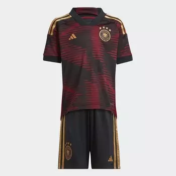 Детский комплект adidas Germany 22 Away Mini Kit (Черный)