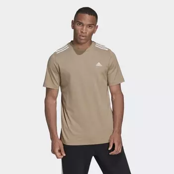 Мужская футболка adidas 3-Stripes Tee (Коричневая)