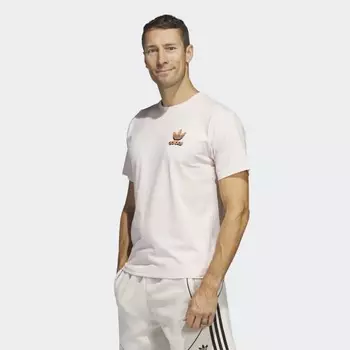 Мужская футболка adidas 3D Power Trefoil Tee (Розовая)