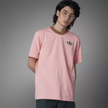 Мужская футболка adidas Adicolor 70s Large Trefoil Tee (Розовая)