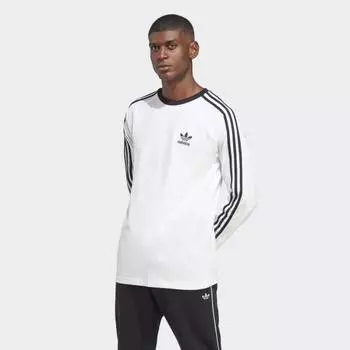 Мужская футболка adidas Adicolor Classics 3-Stripes Long Sleeve Tee (Белая)