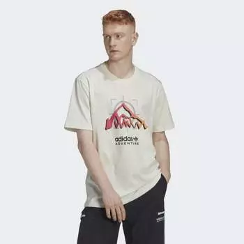 Мужская футболка adidas Adventure Ride Tee (Белая)