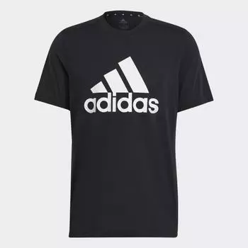 Мужская футболка adidas AEROREADY Designed 2 Move Feelready Sport Logo Tee (Черная)