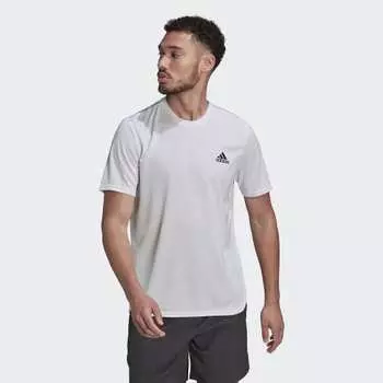 Мужская футболка adidas AEROREADY Designed for Movement Tee (Белая)