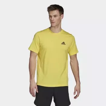 Мужская футболка adidas AEROREADY Designed to Move Feelready Sport Tee (Желтая)