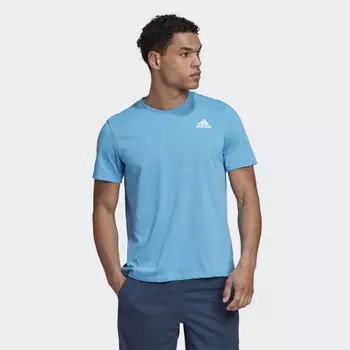 Мужская футболка adidas AEROREADY Designed to Move Sport Tee (Синяя)