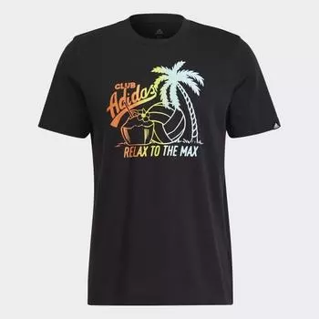 Мужская футболка adidas AEROREADY Vacation Graphic Tee (Черная)