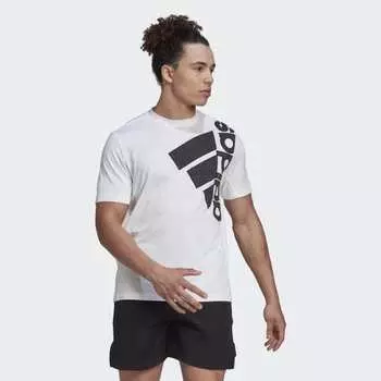 Мужская футболка adidas Big Badge of Sport Training Tee (Белая)