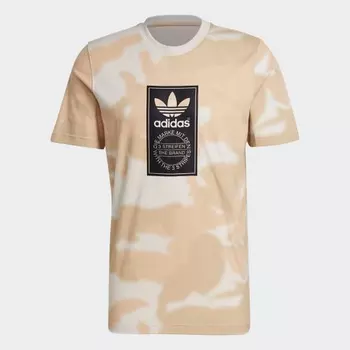 Мужская футболка adidas Camo Tongue Label Tee (Бежевая)