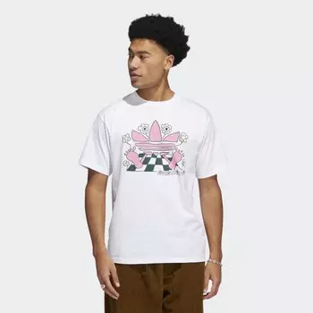 Мужская футболка adidas Cartoon Trefoil Tee (Белая)