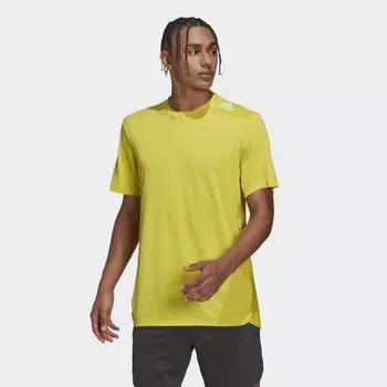 Мужская футболка adidas Designed 4 Training HEAT.RDY HIIT Tee (Желтая)