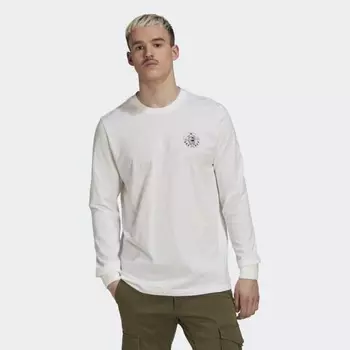 Мужская футболка adidas Disney Long Sleeve Tee (Белая)