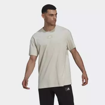 Мужская футболка adidas Essentials FeelVivid Drop Shoulder Tee (Бежевая)