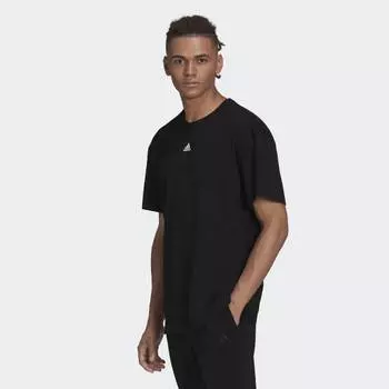 Мужская футболка adidas Essentials FeelVivid Drop Shoulder Tee (Черная)