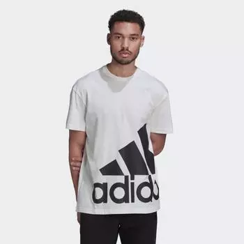 Мужская футболка adidas Essentials Giant Logo Tee (Белая)