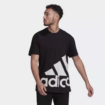 Мужская футболка adidas Essentials Giant Logo Tee (Черная)