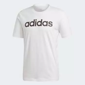 Мужская футболка adidas ESSENTIALS LINEAR LOGO TEE (Белая)