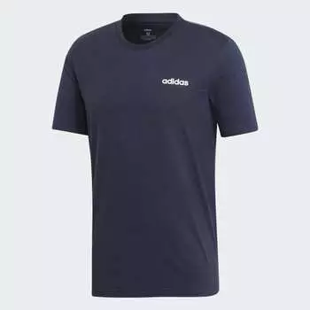 Мужская футболка adidas Essentials Plain Tee (Синяя)