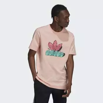 Мужская футболка adidas Funny Dino Tee (Gender Neutral) (Розовая)