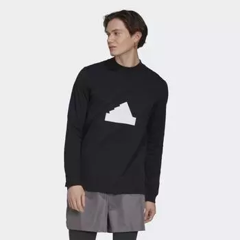 Мужская футболка adidas Long Sleeve Tee (Черная)