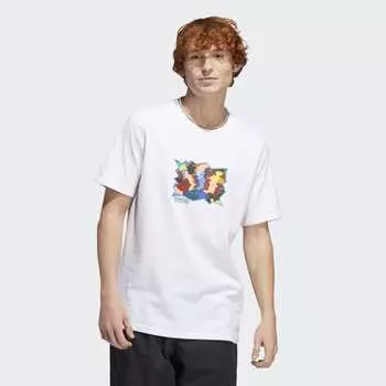Мужская футболка adidas Mettz World Peeps Short Sleeve Tee (Белая)