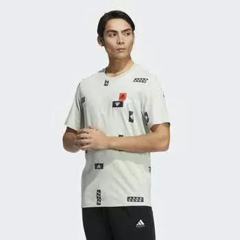 Мужская футболка adidas MH BP3 TEE2 (Зеленая)