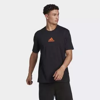 Мужская футболка adidas Nature Graphic Tee (Черная)