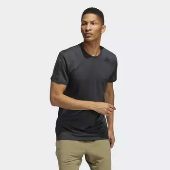 Мужская футболка adidas PRIMEBLUE AEROREADY 3-STRIPES SLIM TEE (Серая)