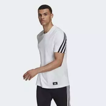 Мужская футболка adidas Sportswear Future Icons 3-Stripes Tee (Белая)