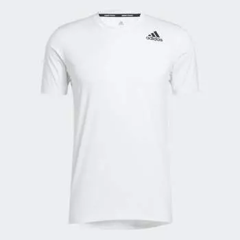 Мужская футболка adidas Techfit Fitted Tee (Белая)