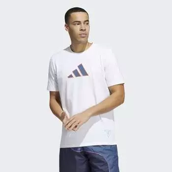 Мужская футболка adidas Trae Tee (Белая)