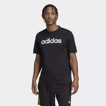 Мужская футболка adidas WO LIN TEE (Черная)
