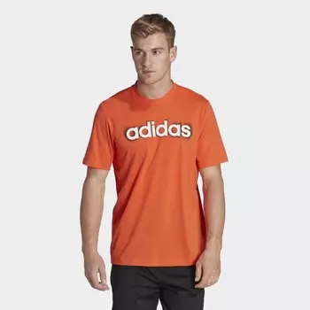 Мужская футболка adidas WO LIN TEE (Оранжевая)