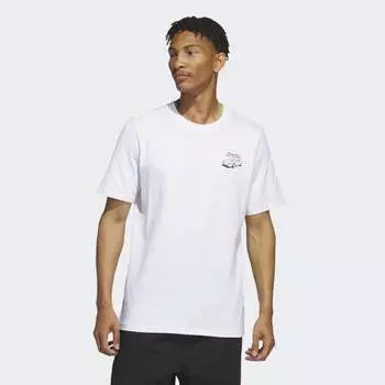 Мужская футболка adidas Zach's Business Tee (Белая)