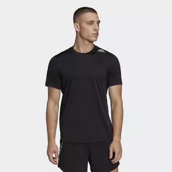 Мужская одежда для бега adidas Designed 4 Running Tee (Черная)