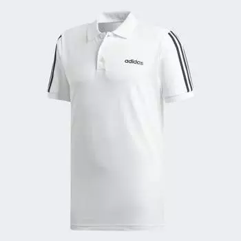 Мужская рубашка adidas 3-Stripes Polo Shirt (Белая)