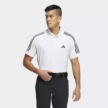 Мужская рубашка adidas AEROREADY 3-Stripes Polo Shirt (Белая)