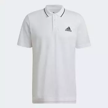 Мужская рубашка adidas AEROREADY Essentials PiquГ© Small Logo Polo Shirt (Белая)