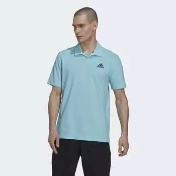 Мужская рубашка adidas Clubhouse 3-Bar Tennis Polo Shirt (Синяя)
