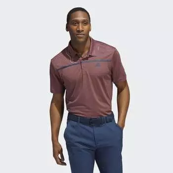 Мужская рубашка adidas Core Chest-Print Polo Shirt (бургундий)