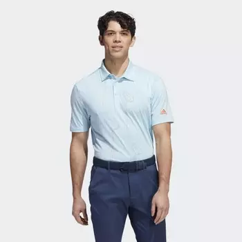 Мужская рубашка adidas Course Map Polo Shirt (Синяя)