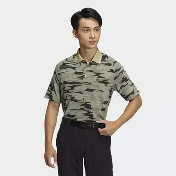 Мужская рубашка adidas Go-To Camouflage Polo Shirt (Бежевая)