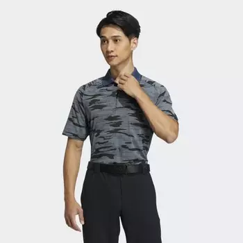Мужская рубашка adidas Go-To Camouflage Polo Shirt (Синяя)