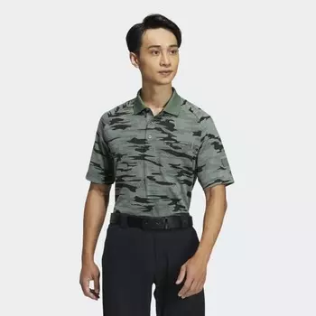 Мужская рубашка adidas Go-To Camouflage Polo Shirt (Зеленая)